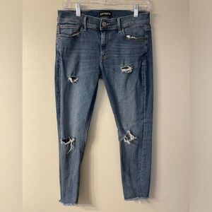 Leggings Women's Size 6 Mid Rise Medium Wash Jeans